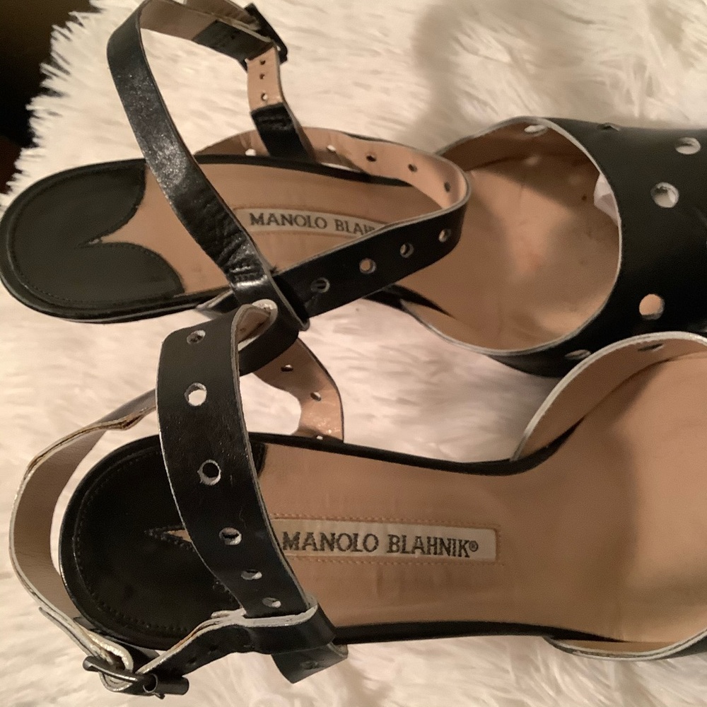 Manolo Blahnik Lasercut Heels - Picture 5 of 8